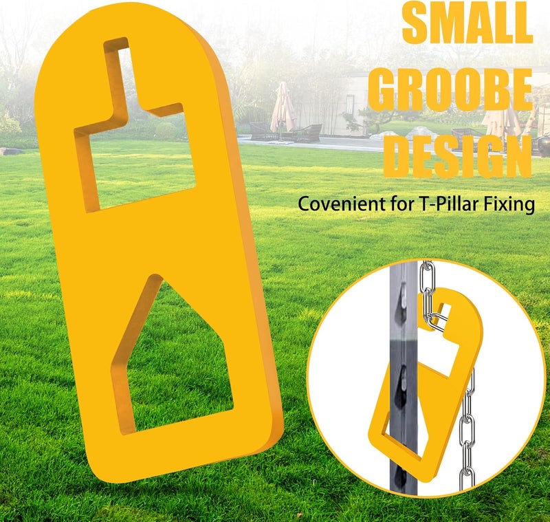 TNCZHYLX T Post Puller Fence Post Puller, Farm Equipment Tractor Accessories, Use Different Chains S Hooks Jacks Tractor Buckets from (Yellow) - Image 3
